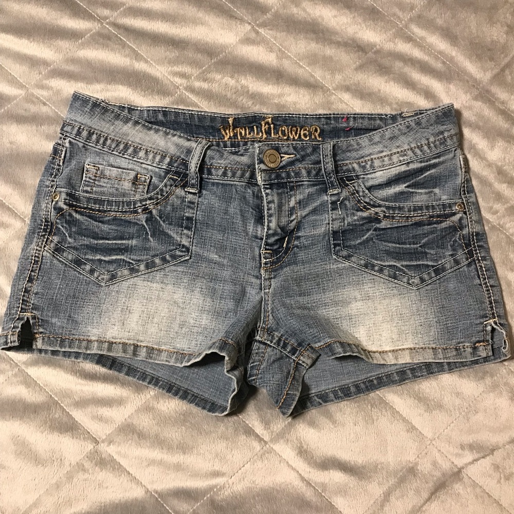 Faded Wallflower Blue Jean Shorts
